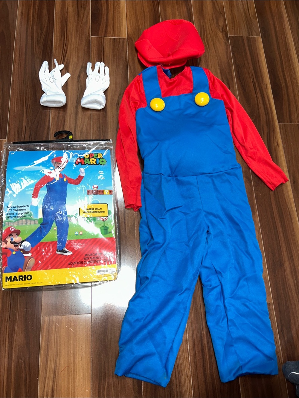 Medium kids super mario Halloween costume